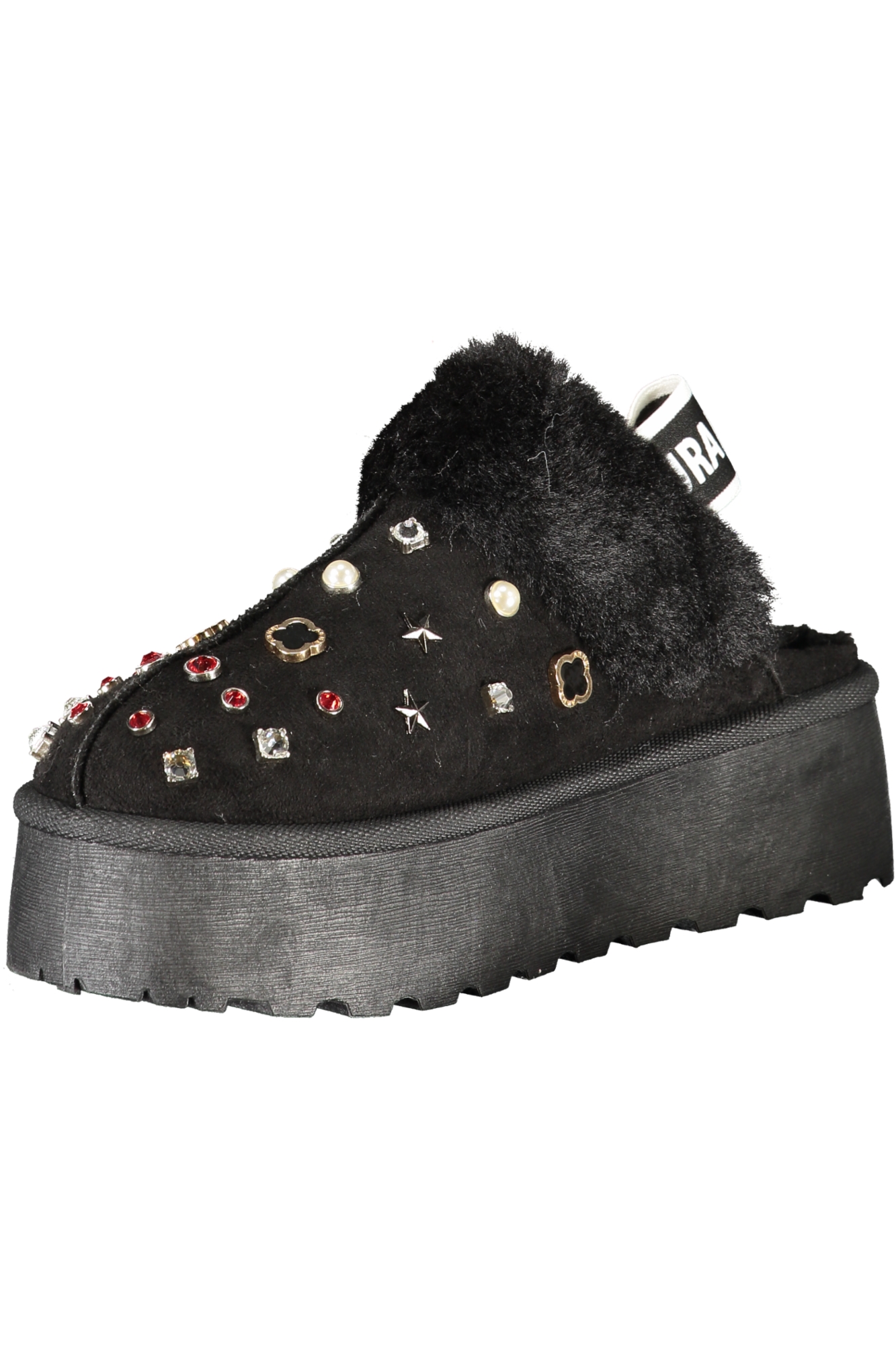 LAURA BIAGIOTTI WOMEN'S BLACK WINTER CLOG FOOTWEAR - Image 3