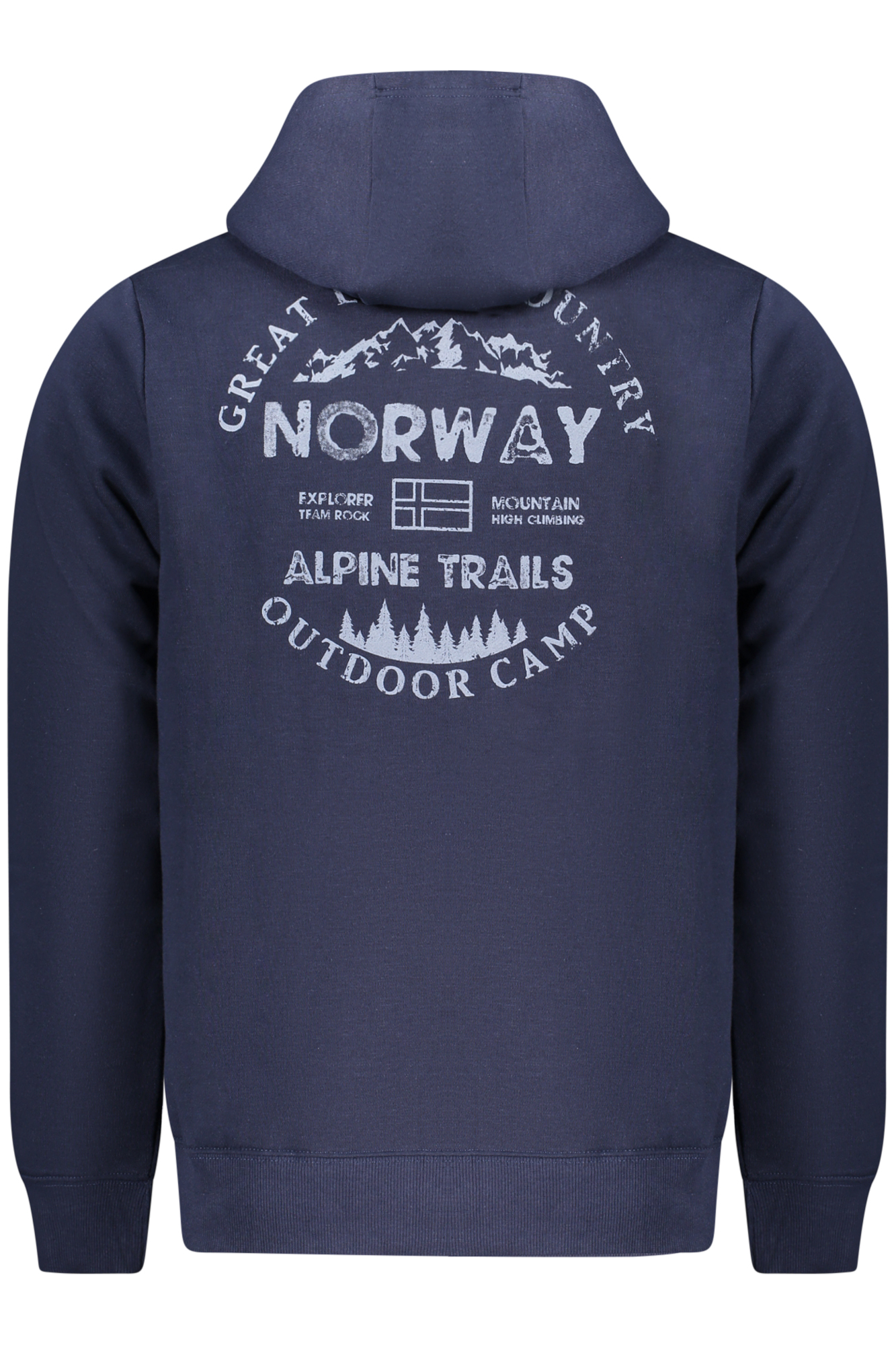 NORWAY 1963 MEN'S BLUE ZIP-UP SWEATSHIRT - Image 2