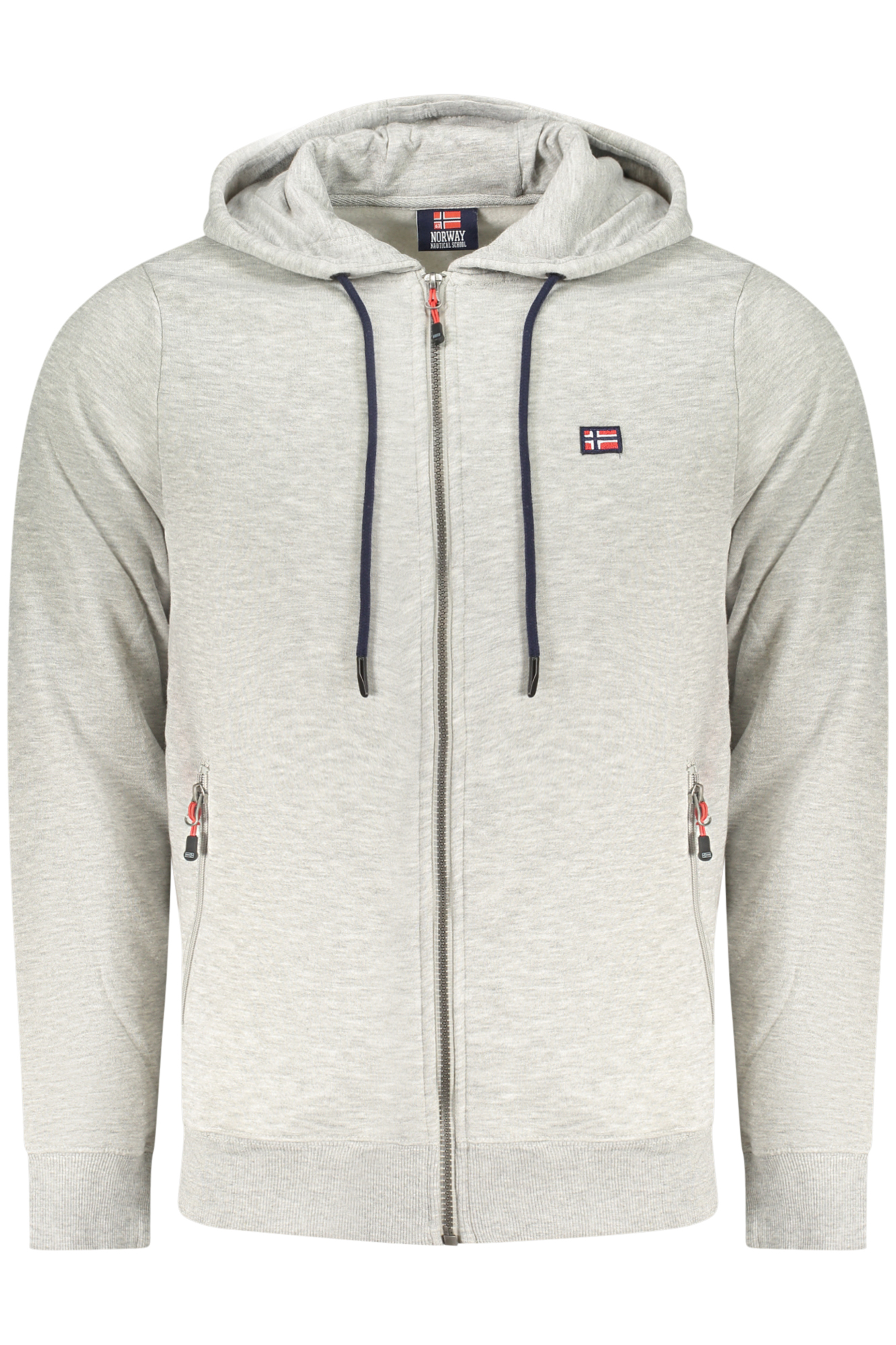 NORWAY 1963 MEN'S GRAY ZIP-UP SWEATSHIRT NORWAY 1963