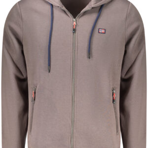 NORWAY 1963 MEN'S BROWN ZIP-UP SWEATSHIRT NORWAY 1963