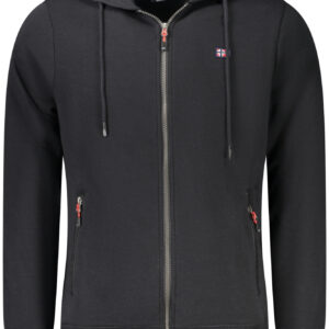 NORWAY 1963 MEN'S BLACK ZIP-UP SWEATSHIRT NORWAY 1963