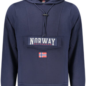 NORWAY 1963 MEN'S BLUE ZIP-UP SWEATSHIRT NORWAY 1963
