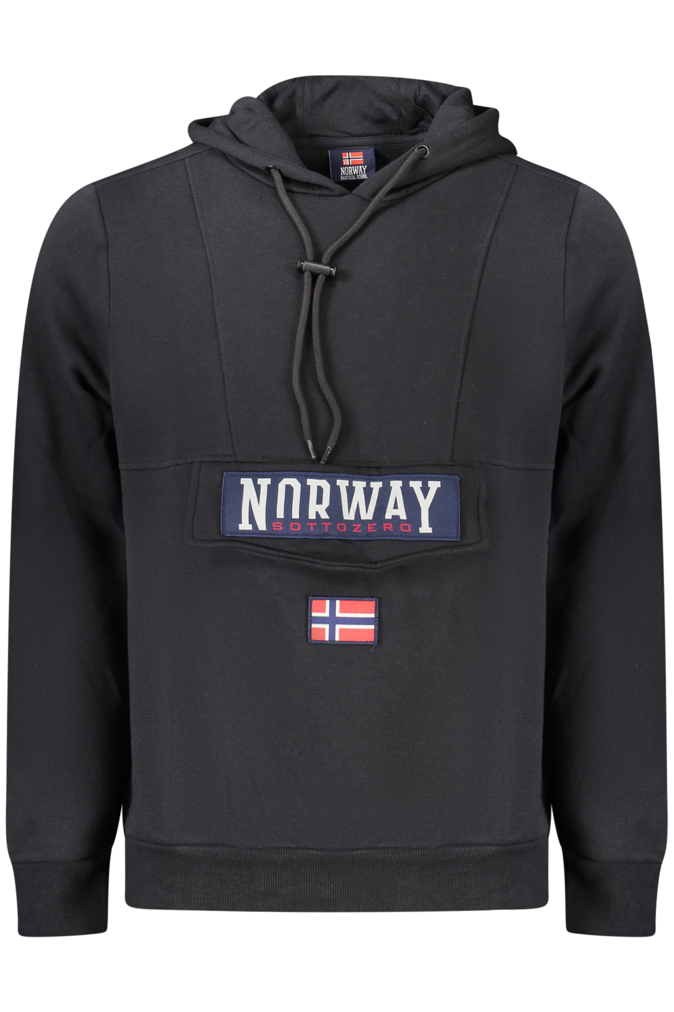 NORWAY 1963 MEN'S BLACK ZIP-UP SWEATSHIRT NORWAY 1963