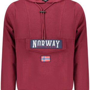 NORWAY 1963 MEN'S PURPLE ZIP-UP SWEATSHIRT NORWAY 1963