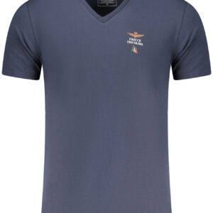 AERONAUTICA MILITARE MEN'S BLUE OUTERWEAR T-SHIRT AERONAUTICA MILITARE