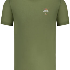 AERONAUTICA MILITARE MEN'S GREEN OUTDOOR T-SHIRT AERONAUTICA MILITARE