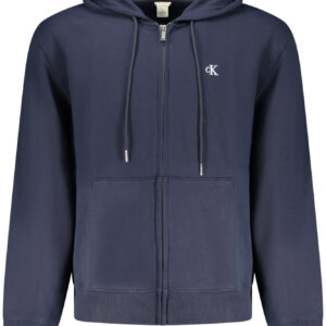 CALVIN KLEIN MEN'S BLUE ZIP-UP SWEATSHIRT CALVIN KLEIN
