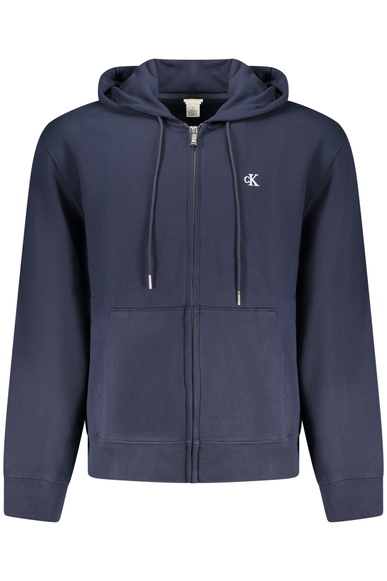 CALVIN KLEIN MEN'S BLUE ZIP-UP SWEATSHIRT CALVIN KLEIN