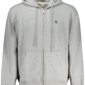 CALVIN KLEIN MEN'S ZIPPED SWEATSHIRT GREY CALVIN KLEIN