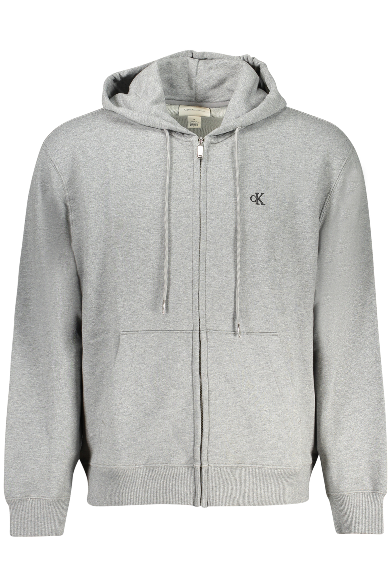 CALVIN KLEIN MEN'S ZIPPED SWEATSHIRT GREY CALVIN KLEIN