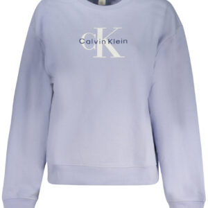 CALVIN KLEIN WOMEN'S PURPLE ZIP-UP SWEATSHIRT CALVIN KLEIN