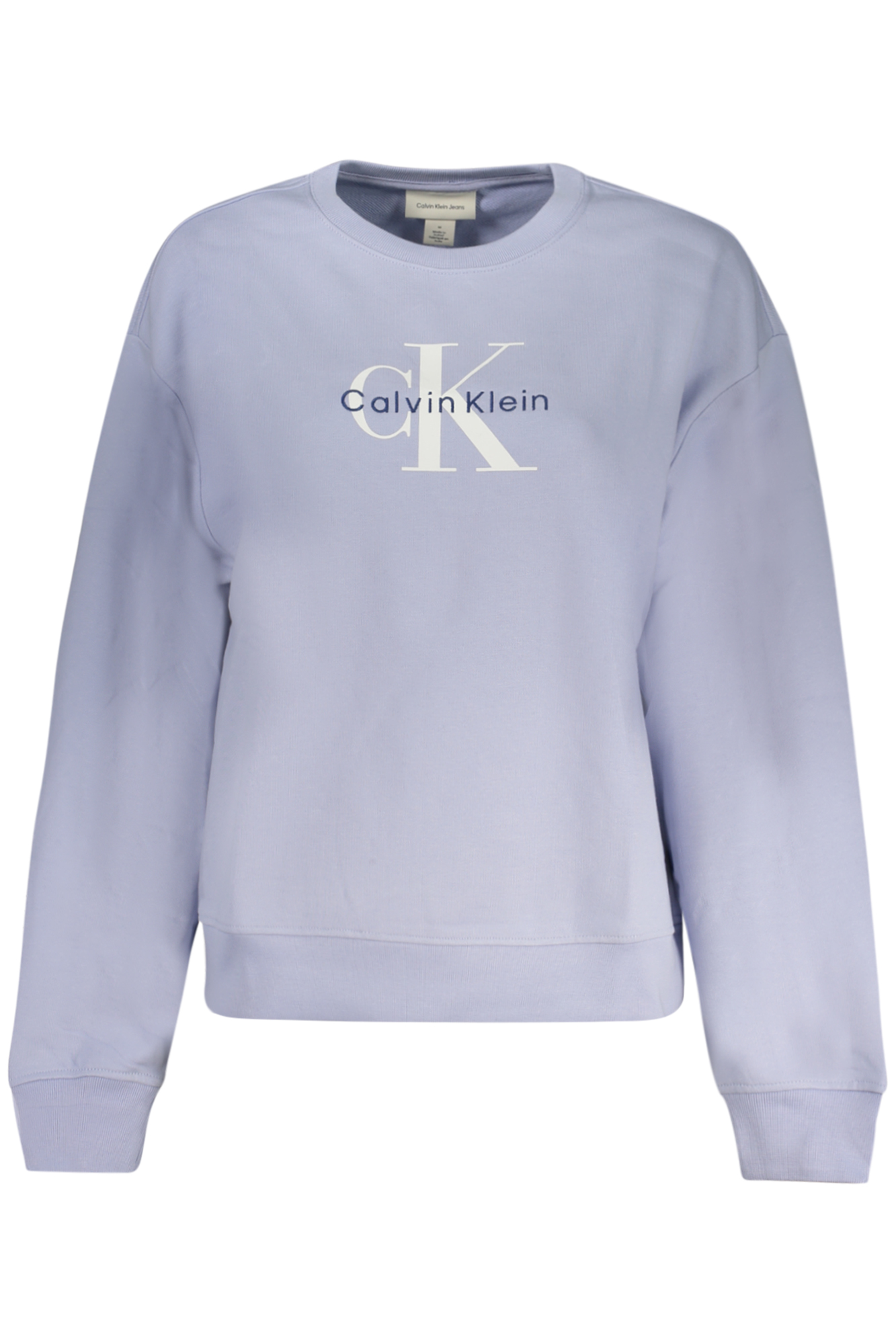 CALVIN KLEIN WOMEN'S PURPLE ZIP-UP SWEATSHIRT CALVIN KLEIN