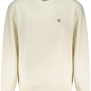 CALVIN KLEIN MEN'S ZIP-UP SWEATSHIRT WHITE CALVIN KLEIN