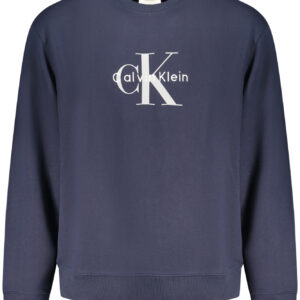 CALVIN KLEIN MEN'S BLUE ZIP-UP SWEATSHIRT CALVIN KLEIN