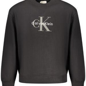 CALVIN KLEIN MEN'S BLACK ZIP-UP SWEATSHIRT CALVIN KLEIN
