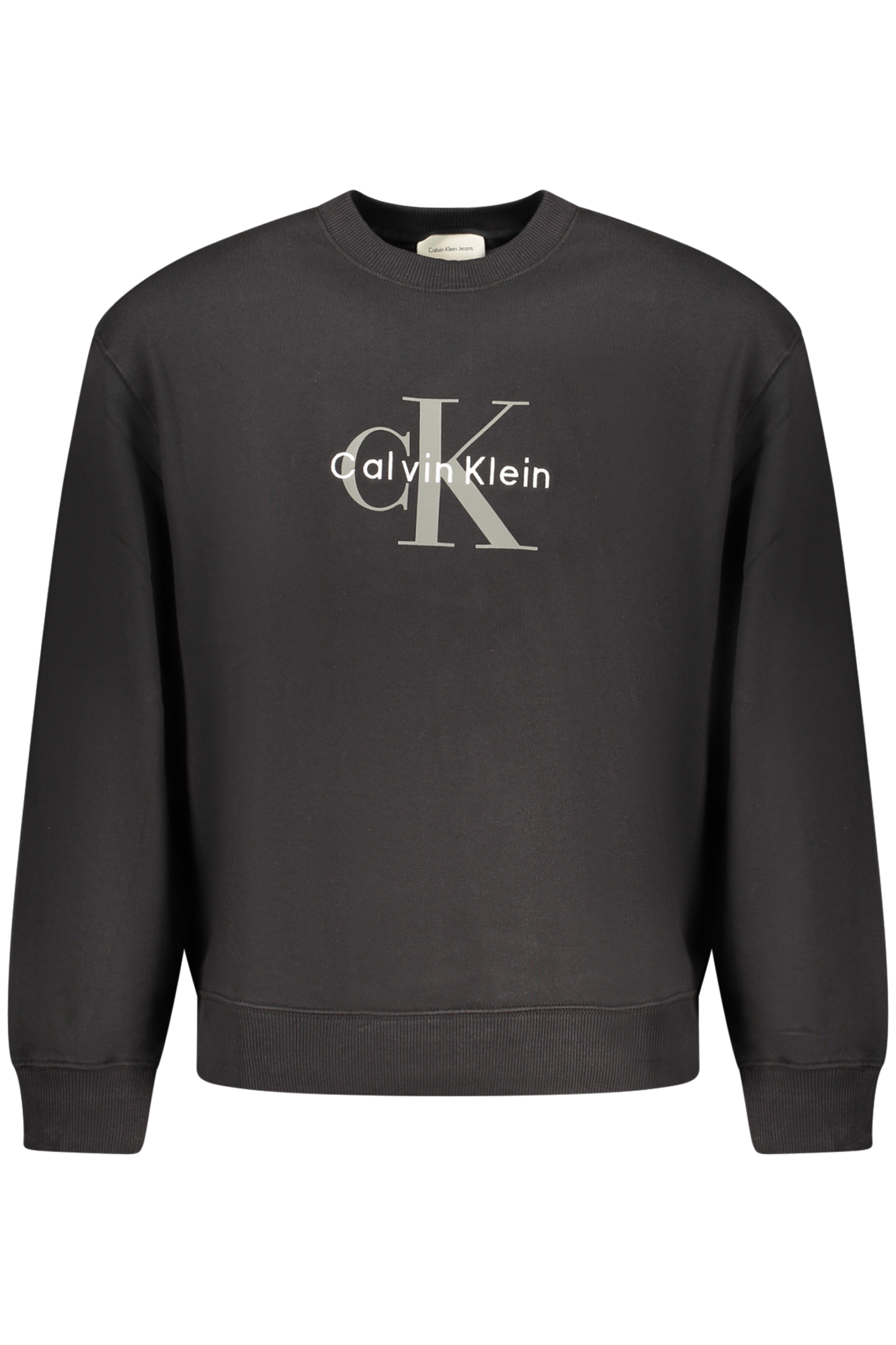 CALVIN KLEIN MEN'S BLACK ZIP-UP SWEATSHIRT CALVIN KLEIN