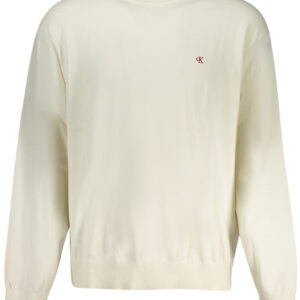 CALVIN KLEIN MEN'S WHITE SWEATER CALVIN KLEIN