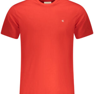 CALVIN KLEIN MEN'S SHORT-SLEEVED T-SHIRT RED CALVIN KLEIN