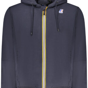 K-WAY MEN'S BLUE ZIP-UP SWEATSHIRT K-WAY