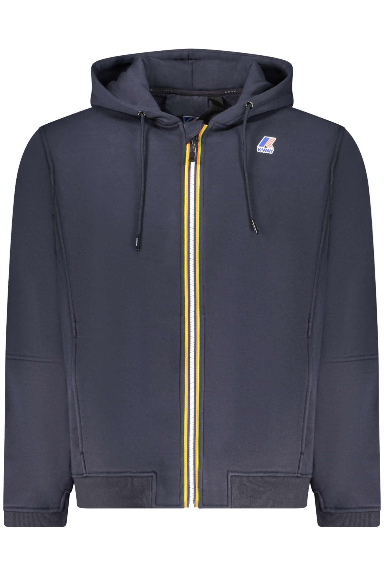 K-WAY MEN'S BLUE ZIP-UP SWEATSHIRT K-WAY