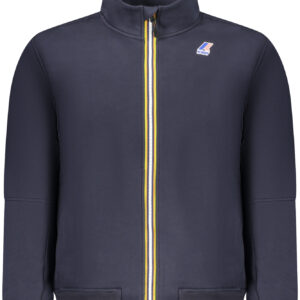 K-WAY MEN'S BLUE ZIP-UP SWEATSHIRT K-WAY