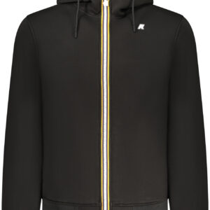 K-WAY MEN'S BLACK ZIP-UP SWEATSHIRT K-WAY