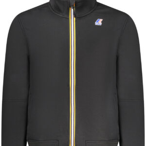K-WAY MEN'S BLACK ZIP-UP SWEATSHIRT K-WAY