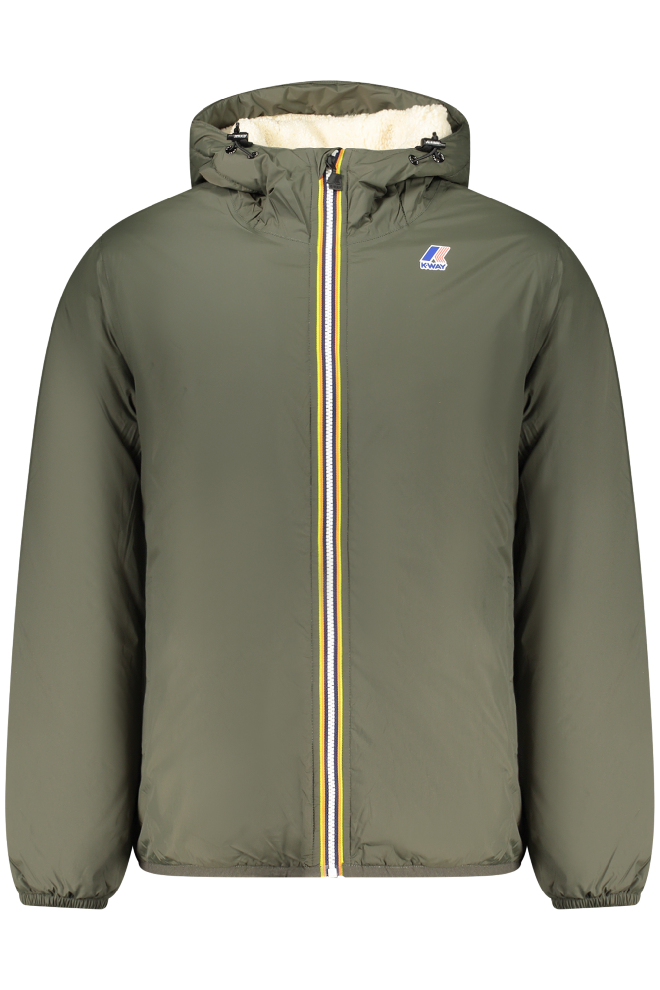 K-WAY MEN'S GREEN JACKET K-WAY