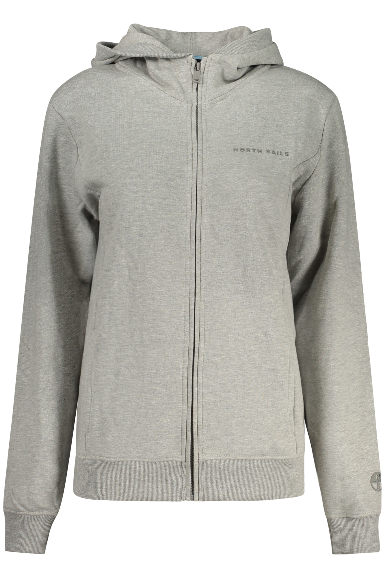 NORTH SAILS WOMEN'S ZIPPED SWEATSHIRT GREY NORTH SAILS