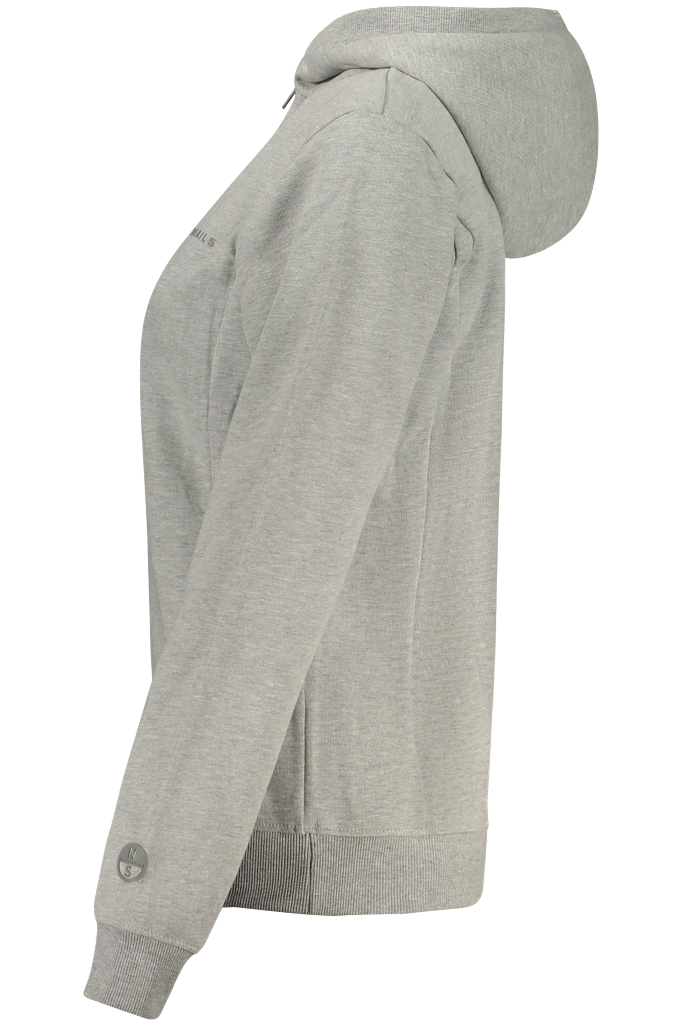 NORTH SAILS WOMEN'S ZIPPED SWEATSHIRT GREY - Image 3