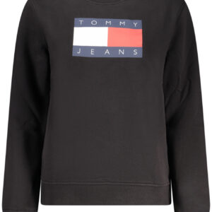 TOMMY HILFIGER WOMEN'S BLACK ZIP-UP SWEATSHIRT TOMMY HILFIGER