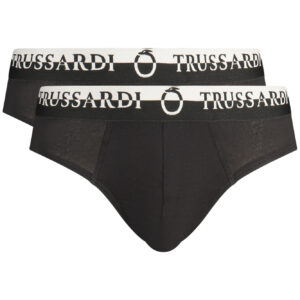 TRUSSARDI MEN'S BLACK BRIEFS TRUSSARDI
