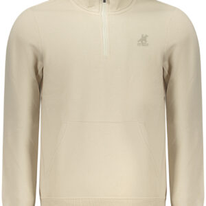 US GRAND MEN'S BEIGE ZIP-UP SWEATSHIRT U.S. GRAND