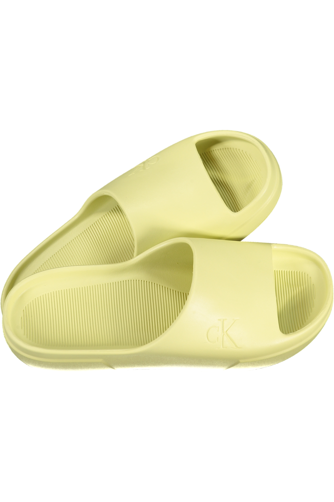 CALVIN KLEIN MEN'S YELLOW SLIPPER FOOTWEAR CALVIN KLEIN