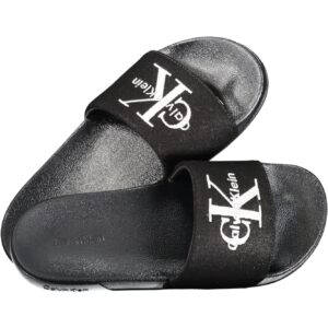 CALVIN KLEIN MEN'S BLACK SLIPPER FOOTWEAR CALVIN KLEIN