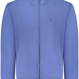 COVERI MOVING MEN'S BLUE ZIP-UP SWEATSHIRT COVERI MOVING