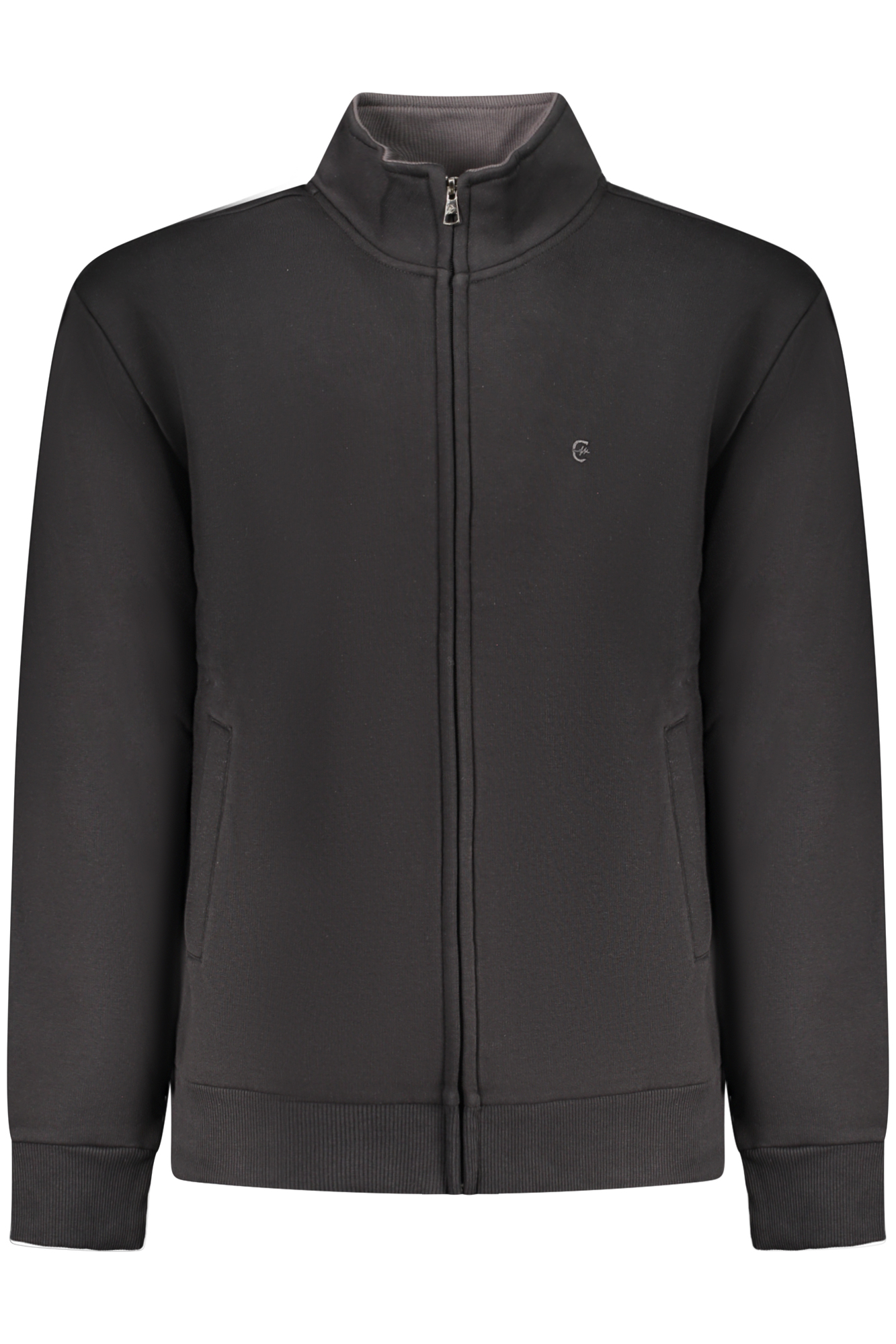 COVERI MOVING MEN'S BLACK ZIP-UP SWEATSHIRT COVERI MOVING