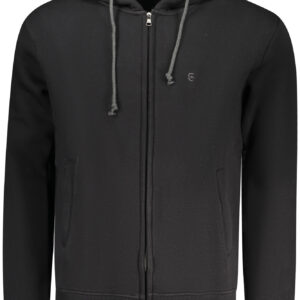 COVERI MOVING MEN'S BLACK ZIP-UP SWEATSHIRT COVERI MOVING