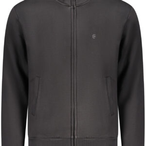 COVERI MOVING MEN'S BLACK ZIP-UP SWEATSHIRT COVERI MOVING