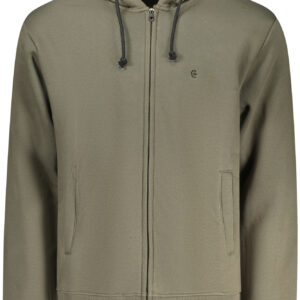 COVERI MOVING MEN'S ZIP-UP SWEATSHIRT GREEN COVERI MOVING