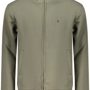 COVERI MOVING MEN'S ZIP-UP SWEATSHIRT GREEN COVERI MOVING