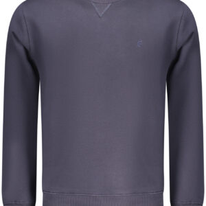 COVERI MOVING MEN'S BLUE ZIP-LESS SWEATSHIRT COVERI MOVING