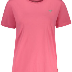 GUESS JEANS WOMEN'S SHORT SLEEVE T-SHIRT PINK GUESS JEANS