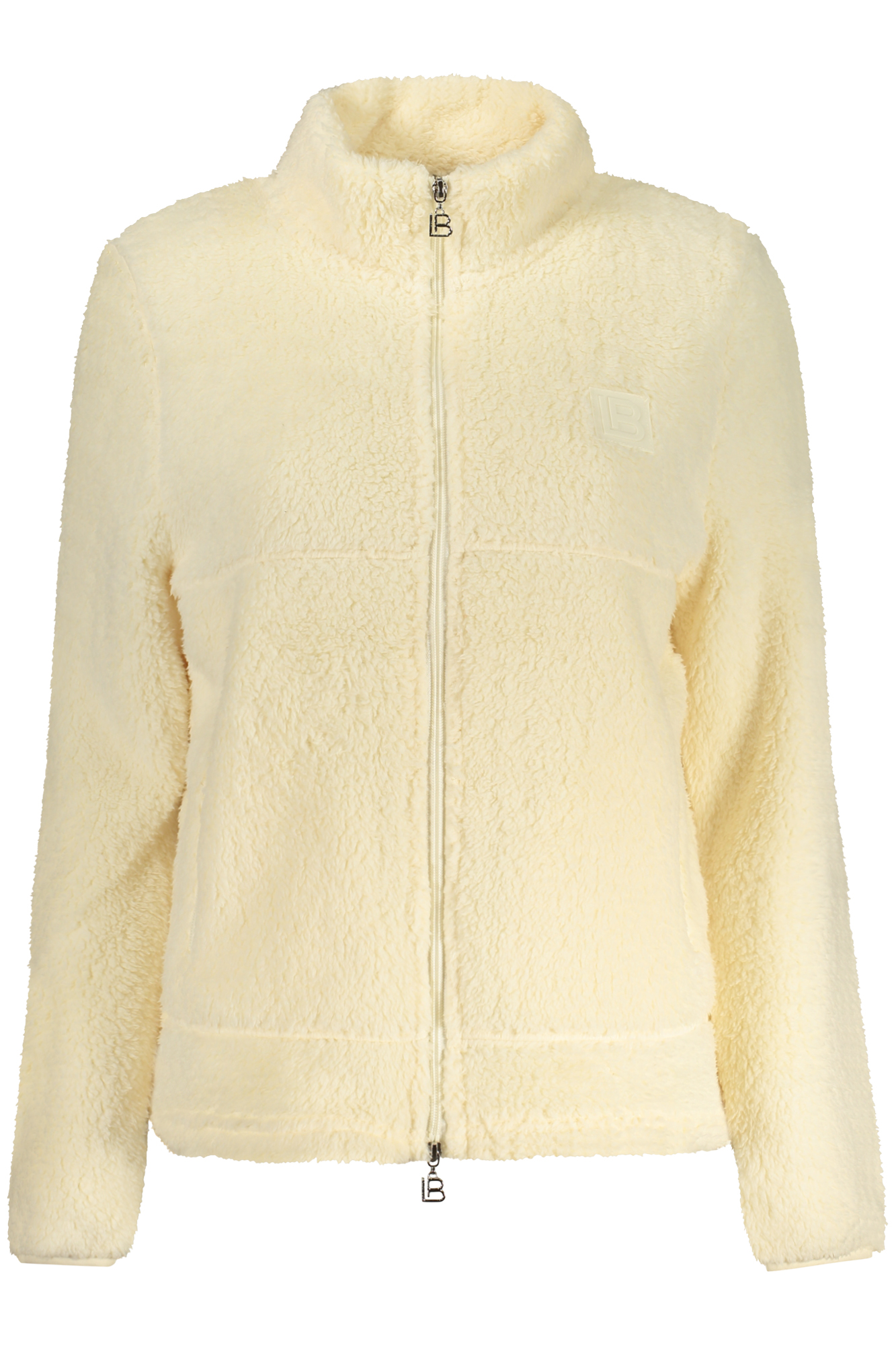 LAURA BIAGIOTTI WOMEN'S BEIGE ZIP-UP SWEATSHIRT LAURA BIAGIOTTI
