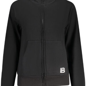 LAURA BIAGIOTTI WOMEN'S BLACK ZIP-UP SWEATSHIRT LAURA BIAGIOTTI
