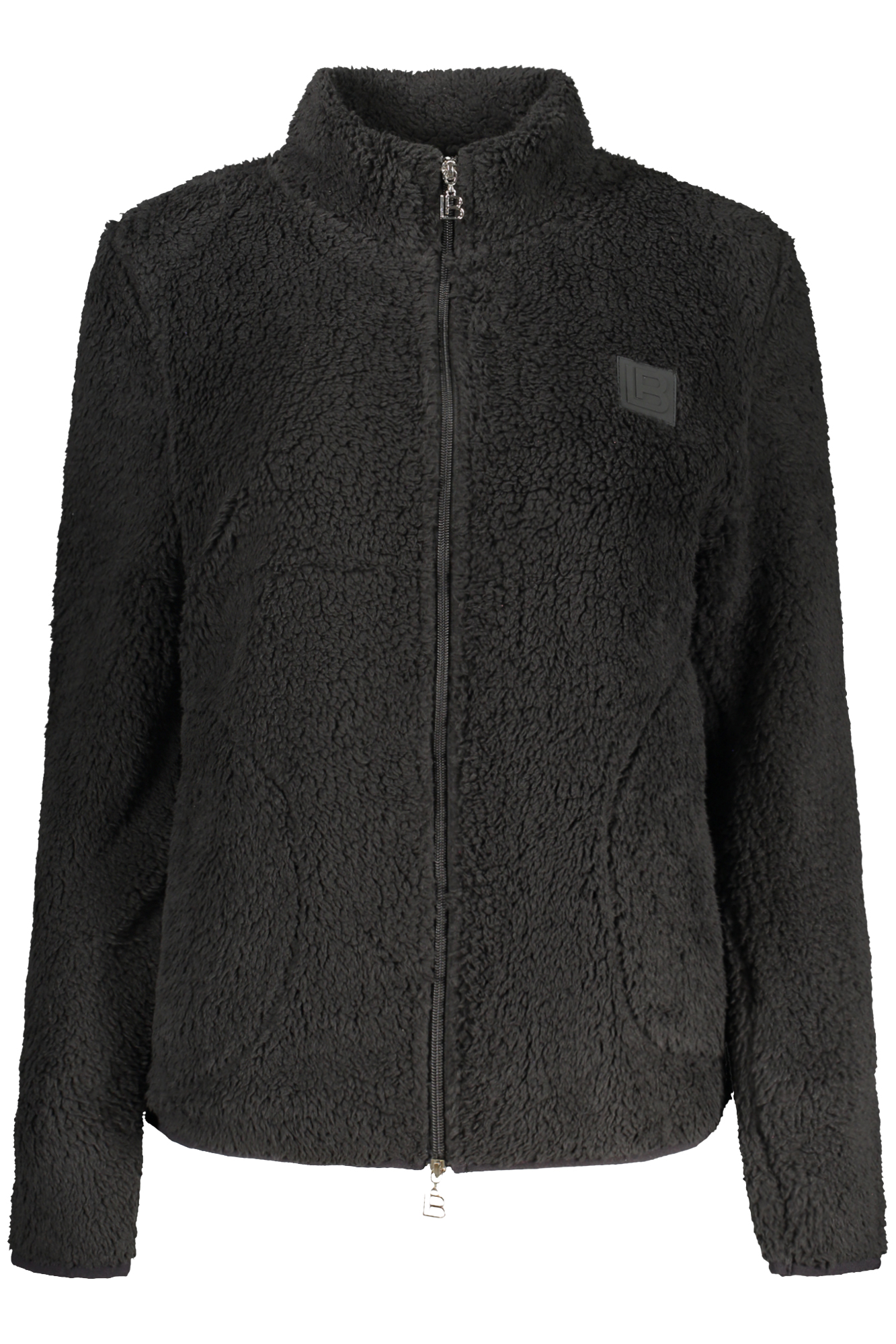 LAURA BIAGIOTTI WOMEN'S BLACK ZIP-UP SWEATSHIRT LAURA BIAGIOTTI
