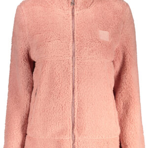 LAURA BIAGIOTTI WOMEN'S PINK ZIP-UP SWEATSHIRT LAURA BIAGIOTTI