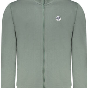 NORTH SAILS MEN'S GREEN ZIP-UP SWEATSHIRT NORTH SAILS