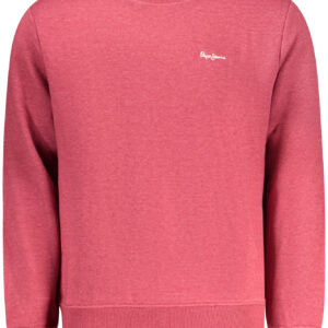PEPE JEANS MEN'S RED ZIP-UP SWEATSHIRT PEPE JEANS