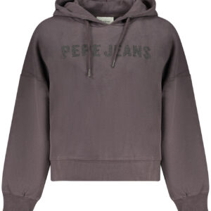 PEPE JEANS WOMEN'S BLACK ZIP-UP SWEATSHIRT PEPE JEANS